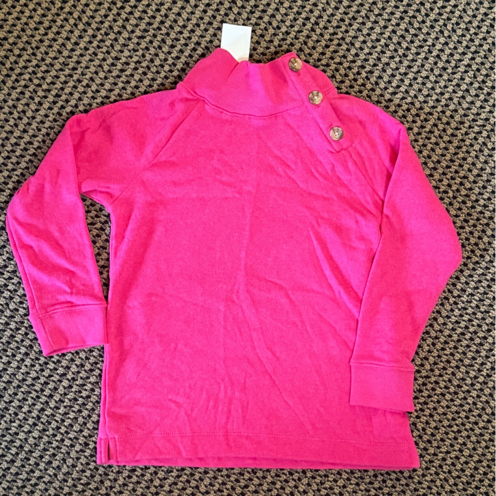 J. Crew (crew cuts) Kids Pink Top with Button Detail